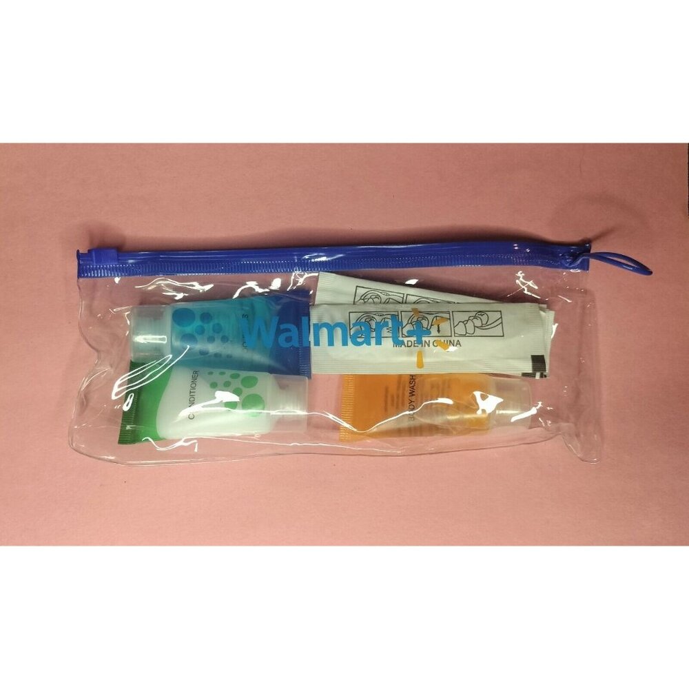 Travel Toiletry Bag Wash Kit Toiletries Case Walmart+ Shampoo Body Conditioner 1